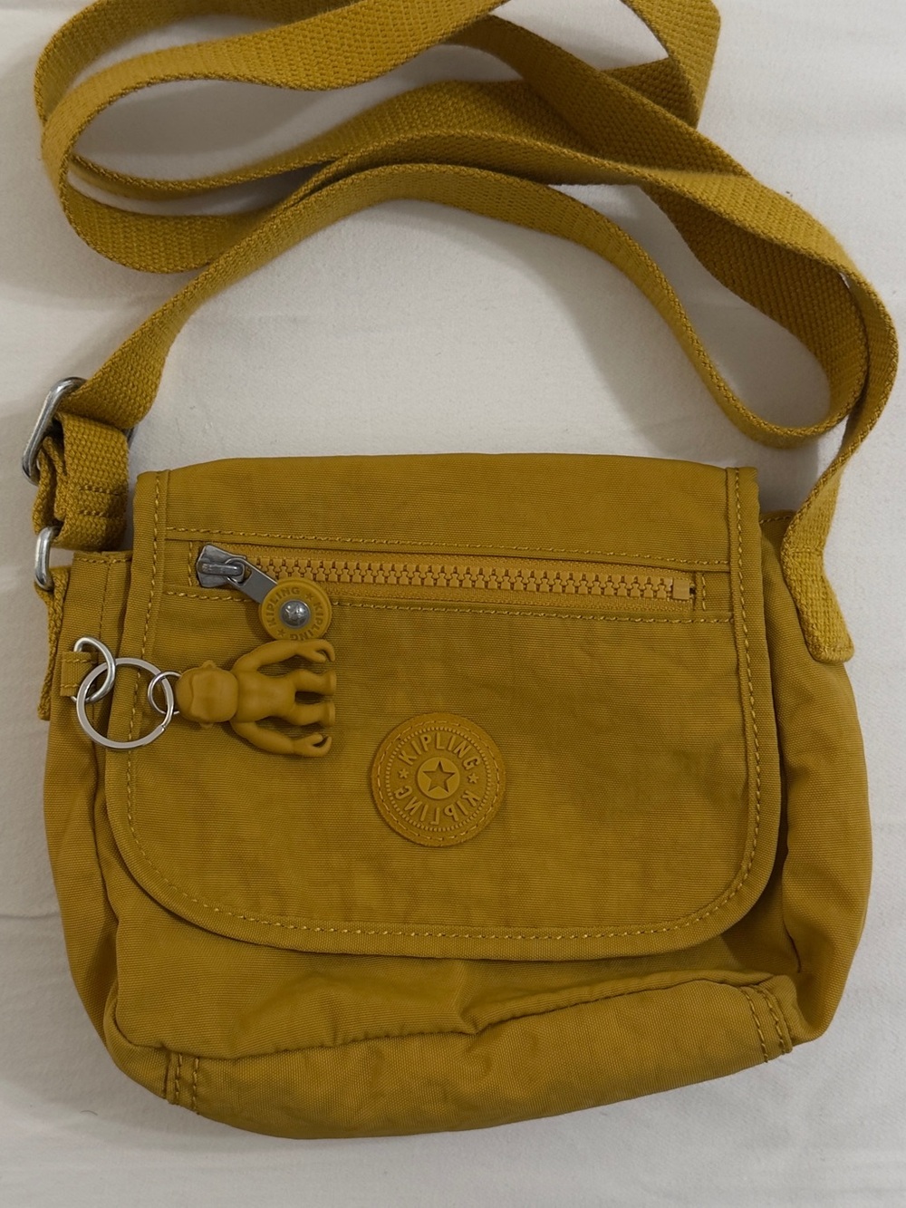 Kipling Golden Yellow Crossbody Bag - Picture 3 of 8